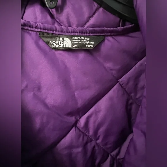 New THE NORTH FACE Youth Big Girls ThermoBall Parka in Gravity Purple Size 14/16 - Picture 8 of 12